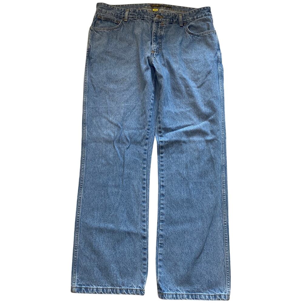 Cabela’s Men’s Classic Fit Blue Denim Jeans 38x34 100% Cotton Straight Leg
